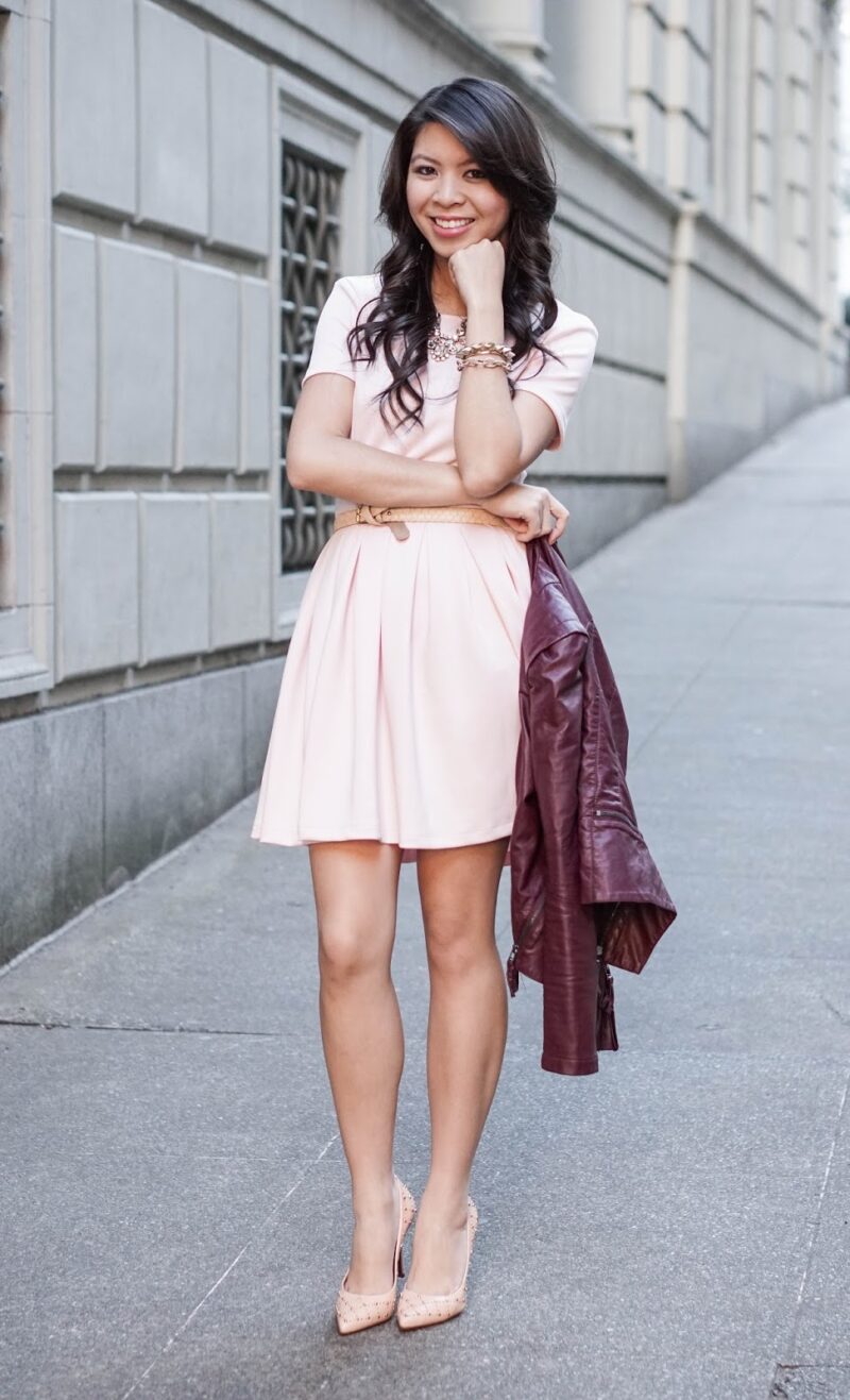 nordstrom blush dress