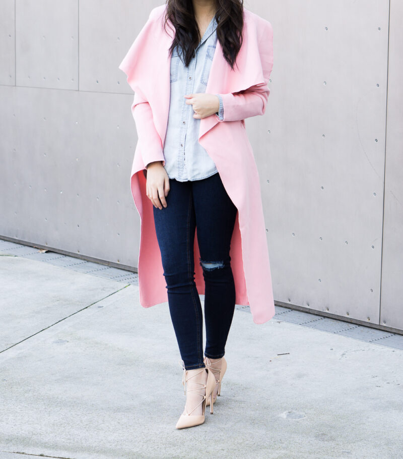 Pretty Pink Coat Outfit | Just A Tina Bit