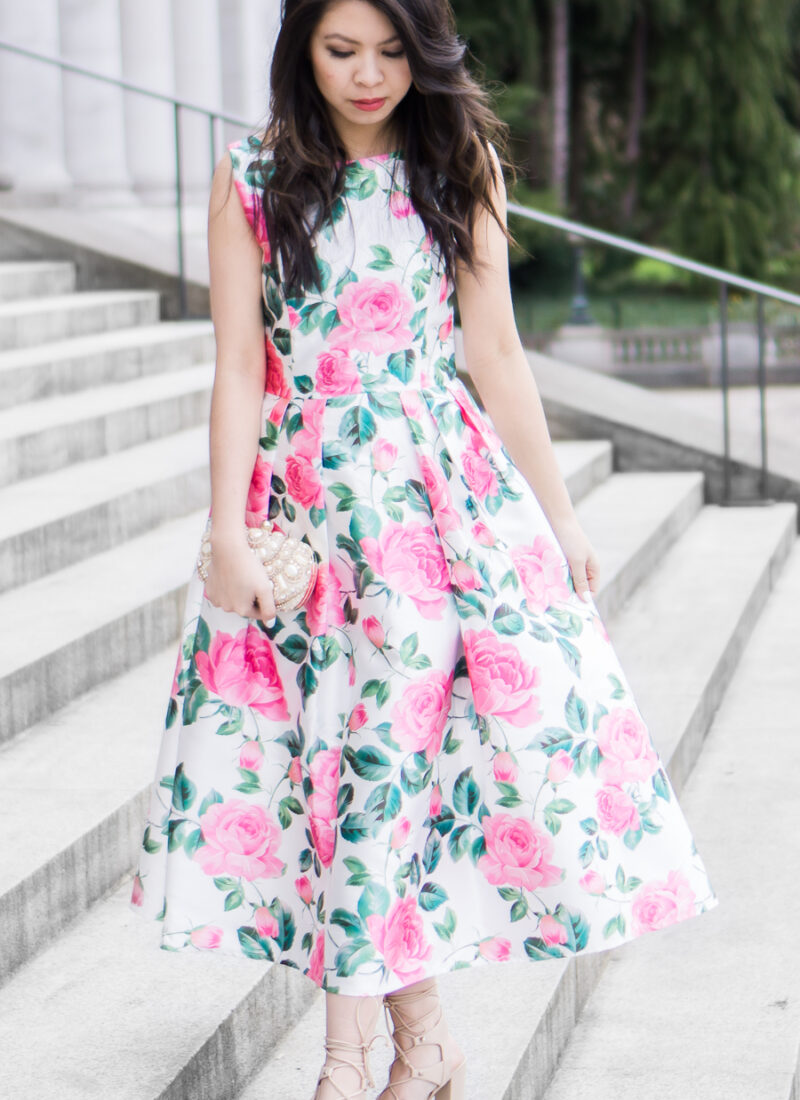 dress for wedding, chicwish beyond your rose dreams prom dress, spring outfit
