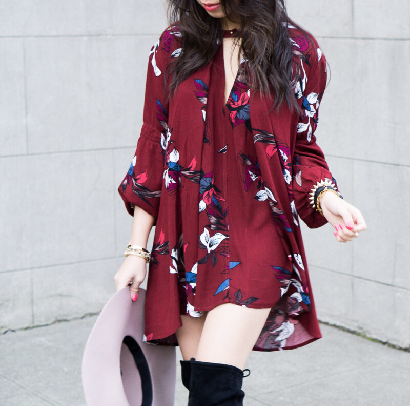 Swing Dress + Over the Knee Boots | Just A Tina Bit