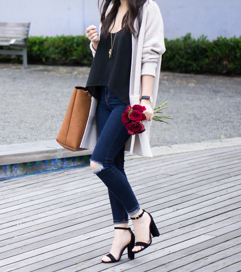 Chunky Cardigan Sweater Outfit