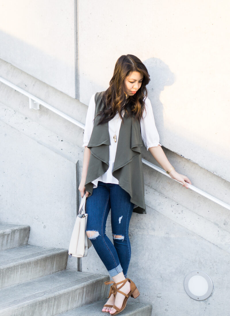 Casual Outfit with Waterfall Cardigan
