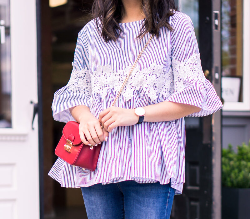 Chicwish dolly striped blouse outfit