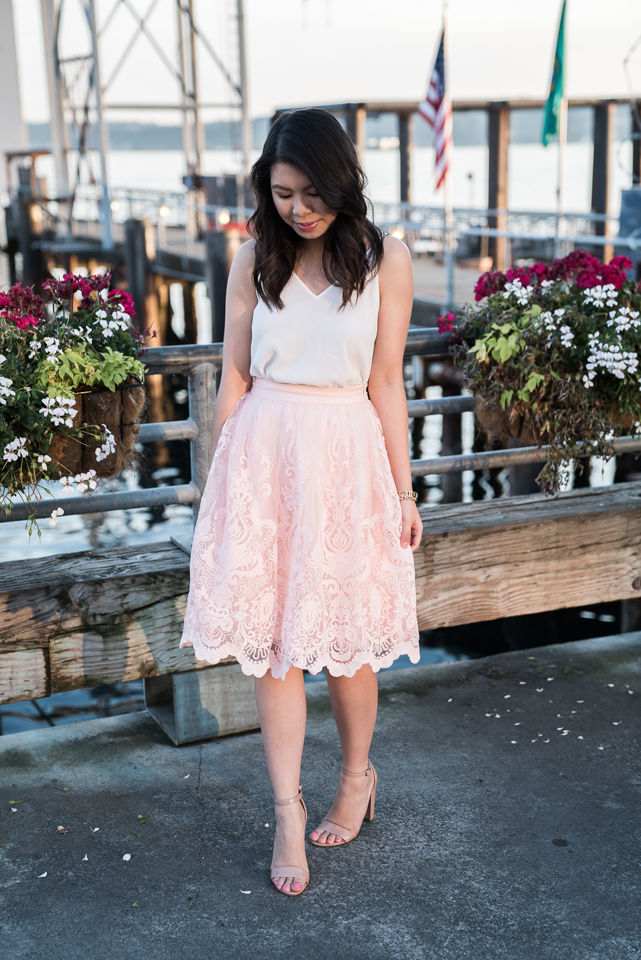  Pink Lace Skirt