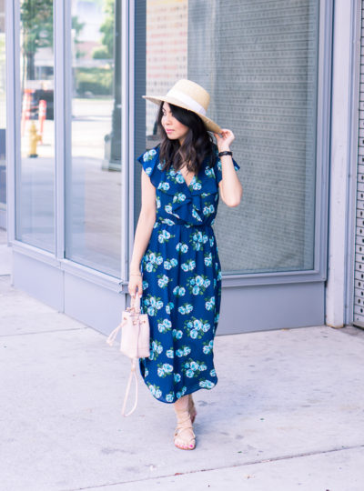 Floral Midi Dress | Just A Tina Bit