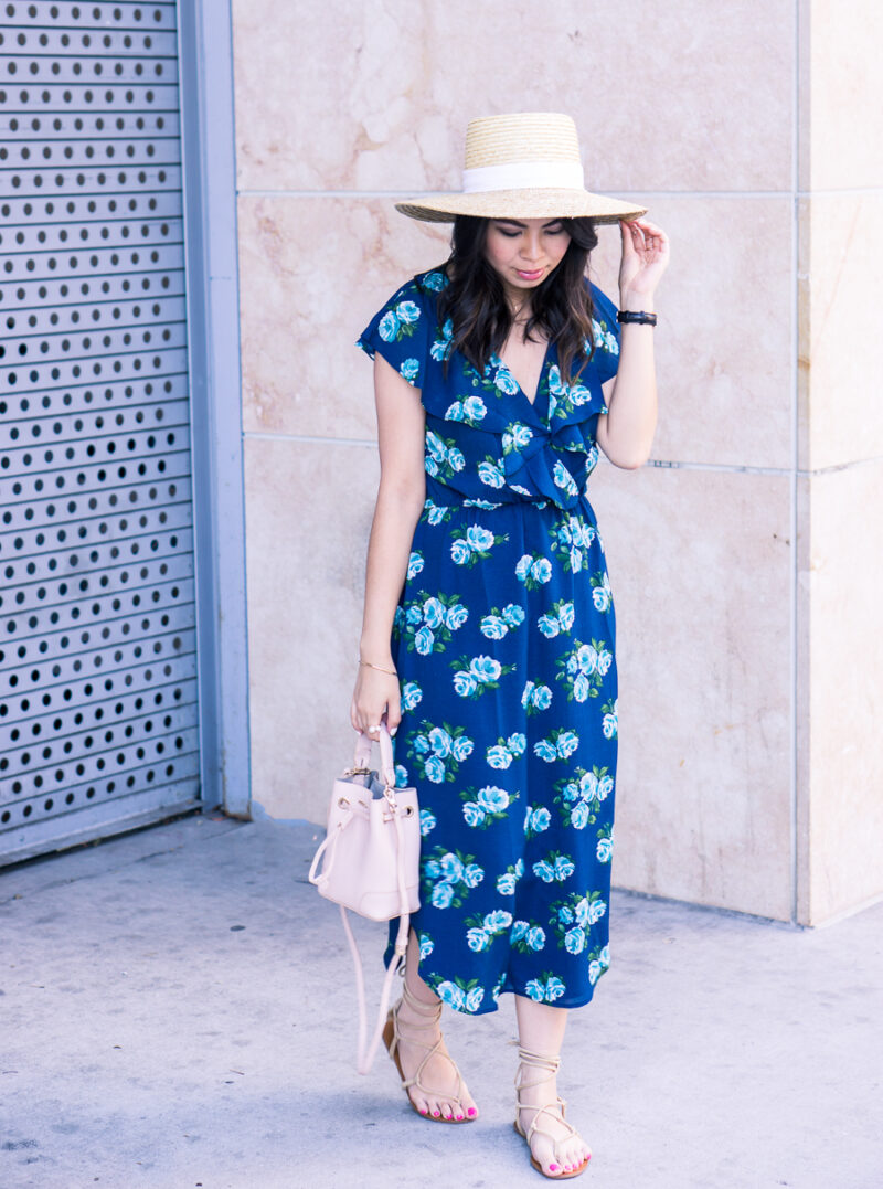 Floral Midi Dress | Just A Tina Bit