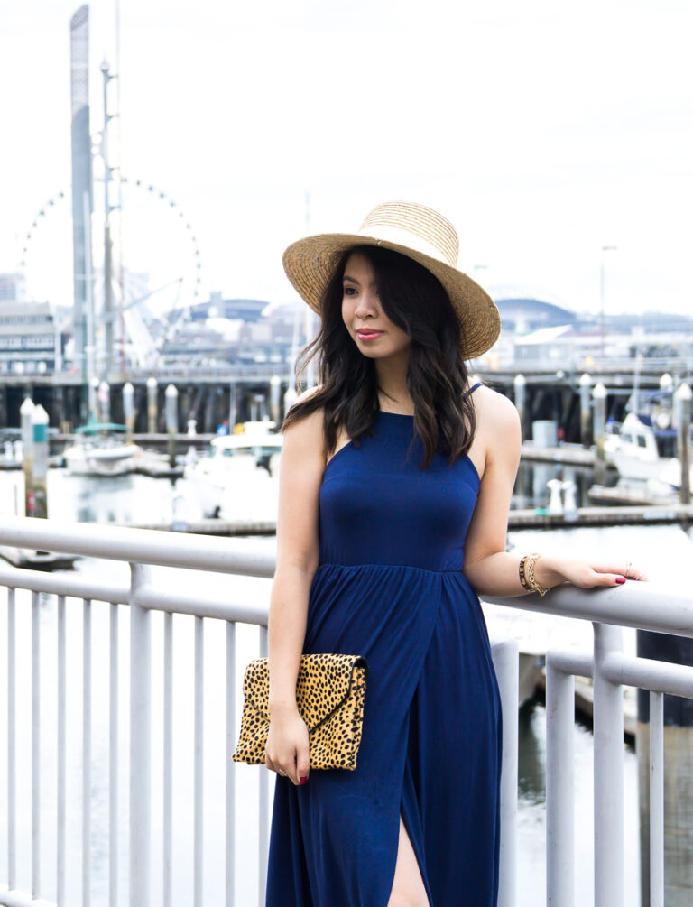 Summer Navy Blue Dress | Just A Tina Bit
