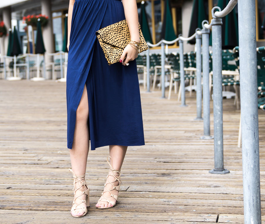 Summer navy blue dress