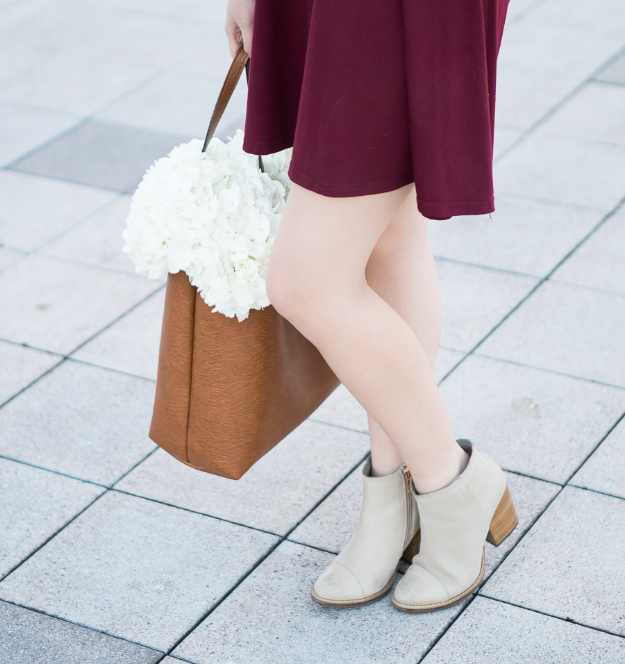 Fall outfit with Hush Puppies booties