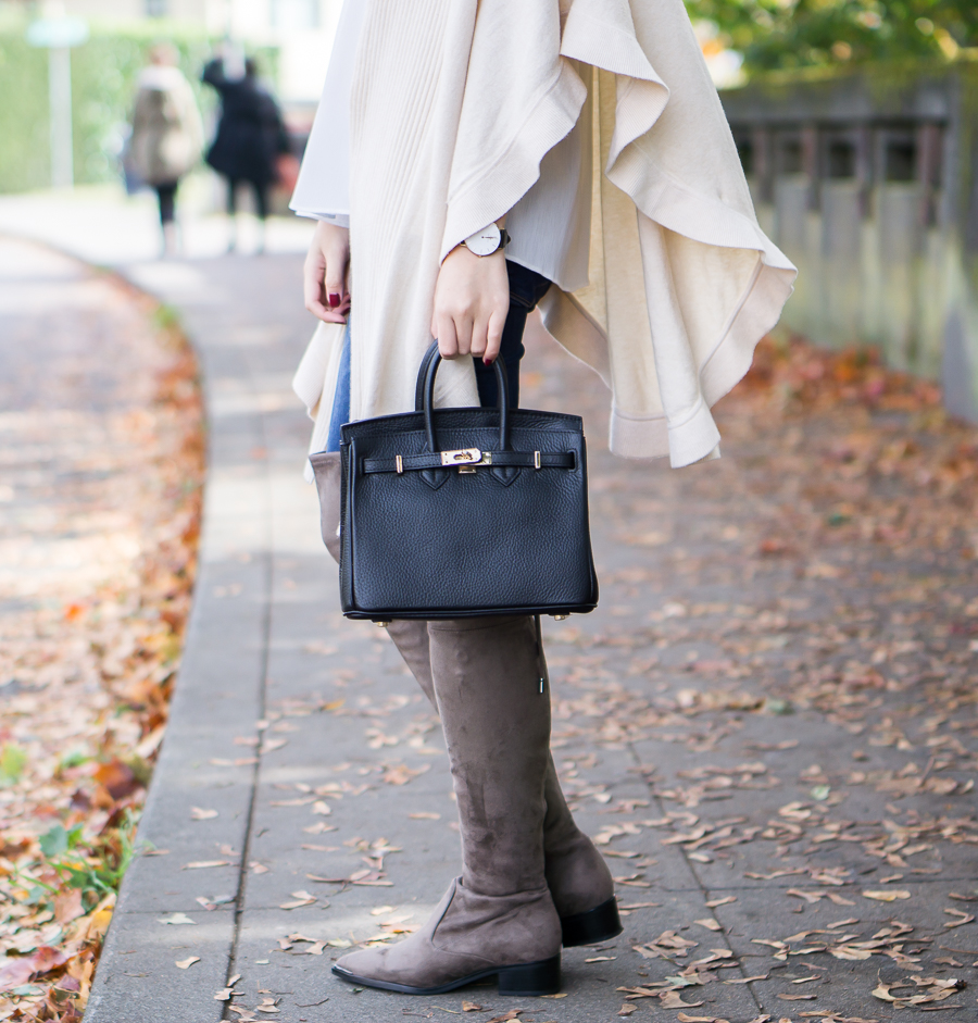 Marc Fisher Yenna Over the Knee Boots - Fall Outfit - Petite Fashion Blog