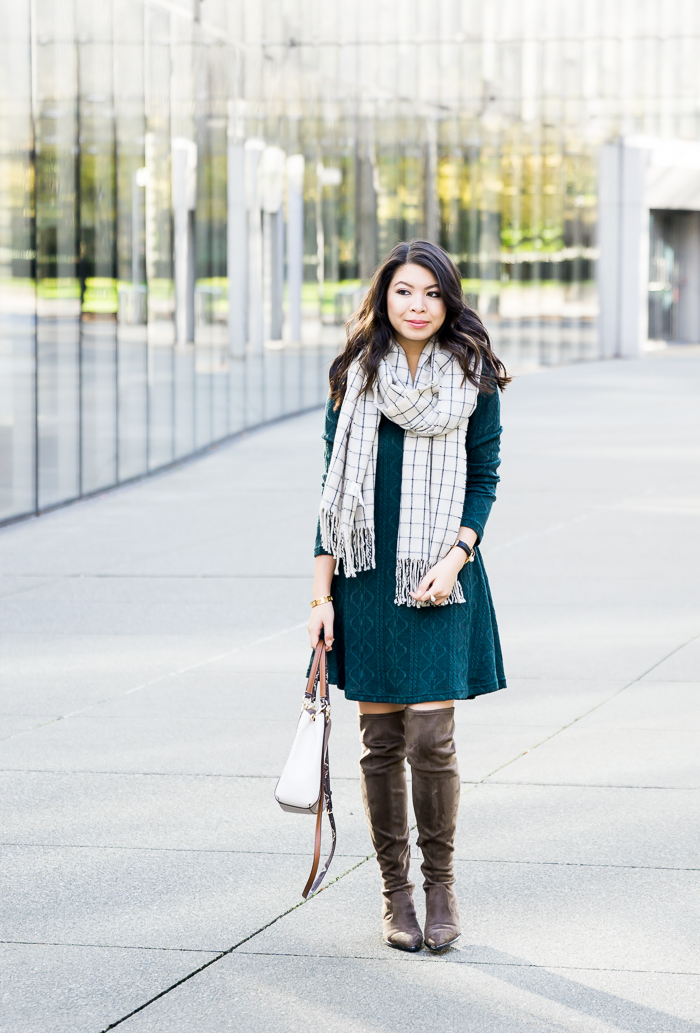 cute outfits with scarves and boots