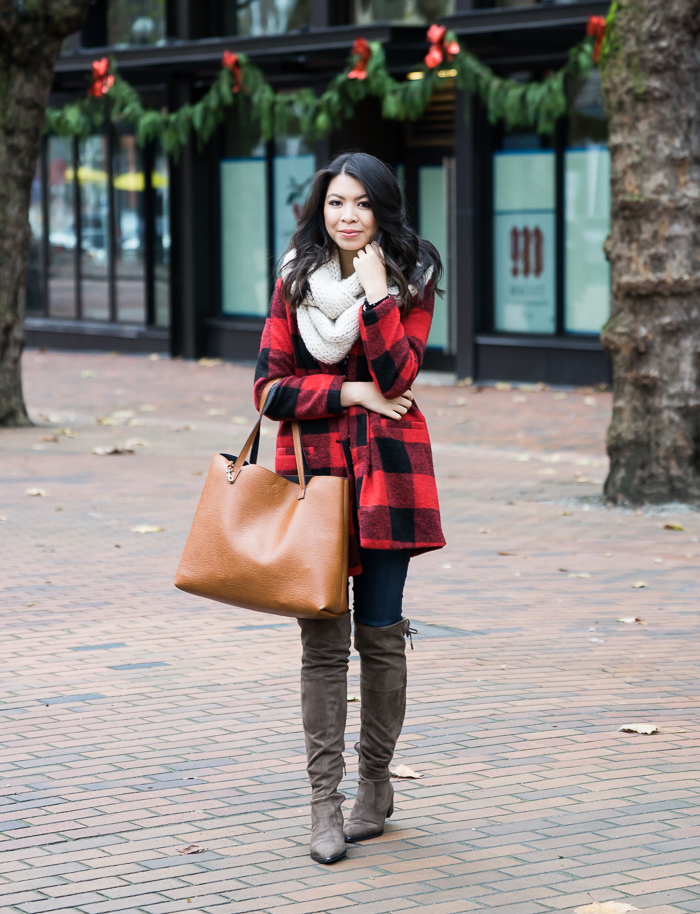 Buffalo plaid womens boots best sale