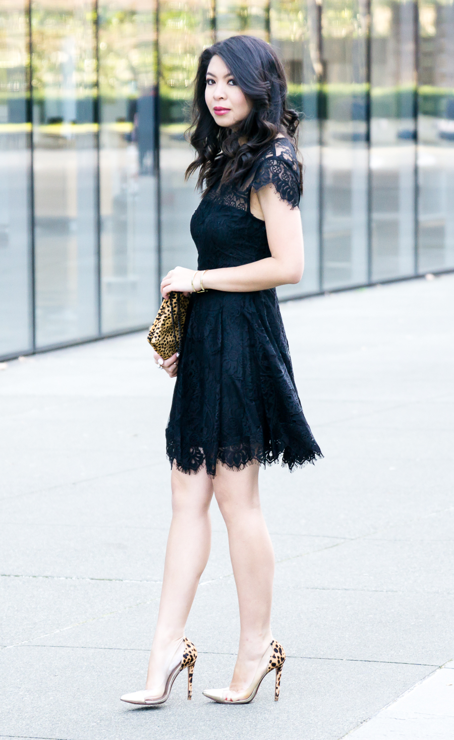 ROSE GOLD + BLACK LACE OUTFIT, blog