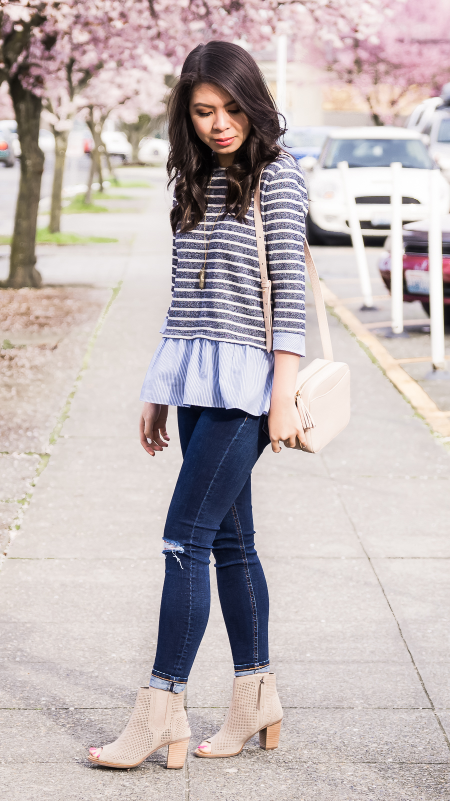Casual Cute Striped Sweater | Just A Tina Bit