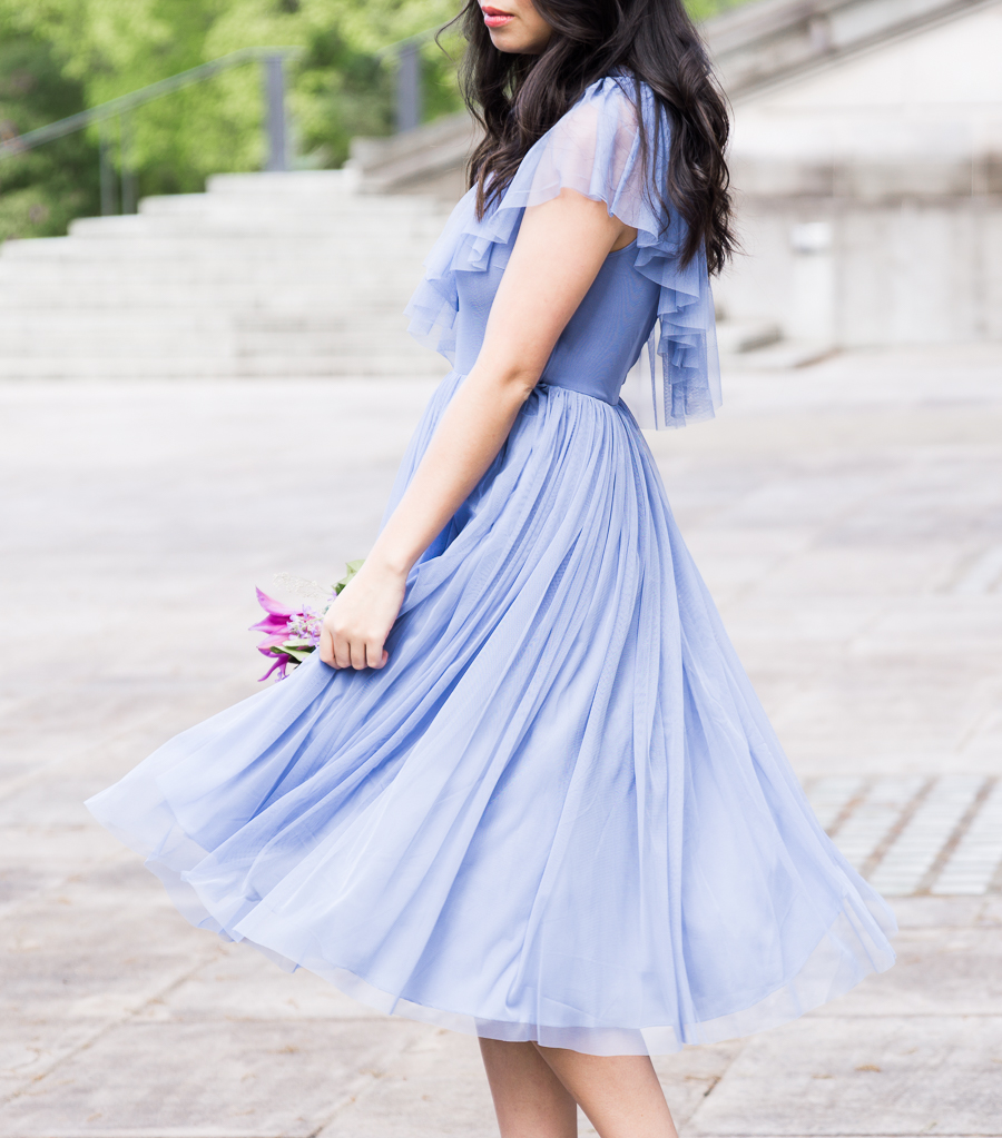 ASOS occasionwear, one shoulder dress, tulle dress, special occasion outfit, petite fashion blog