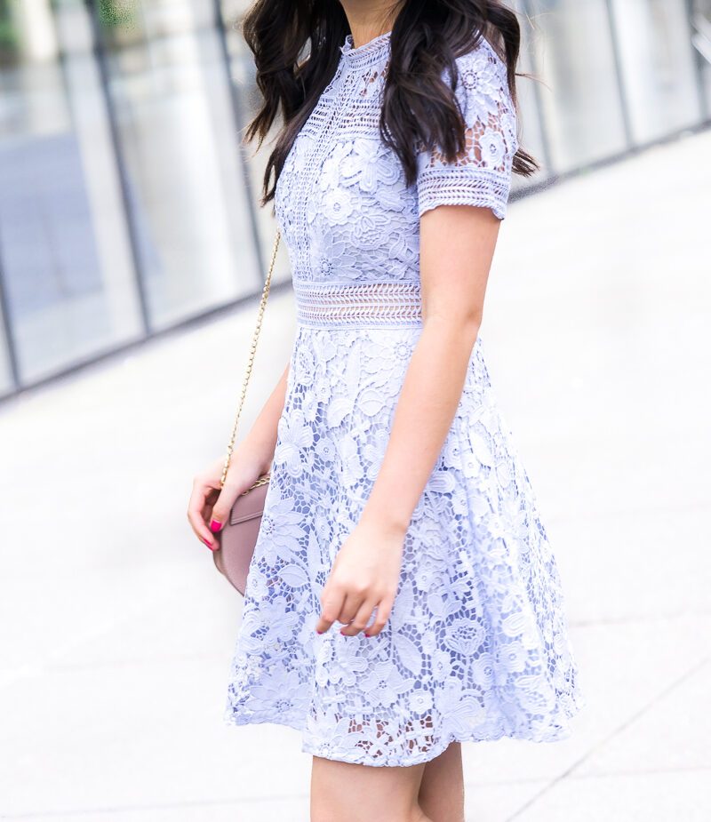 Chicwish floral land crochet dress, lace dress, summer outfit, petite blog, Seattle fashion blogger
