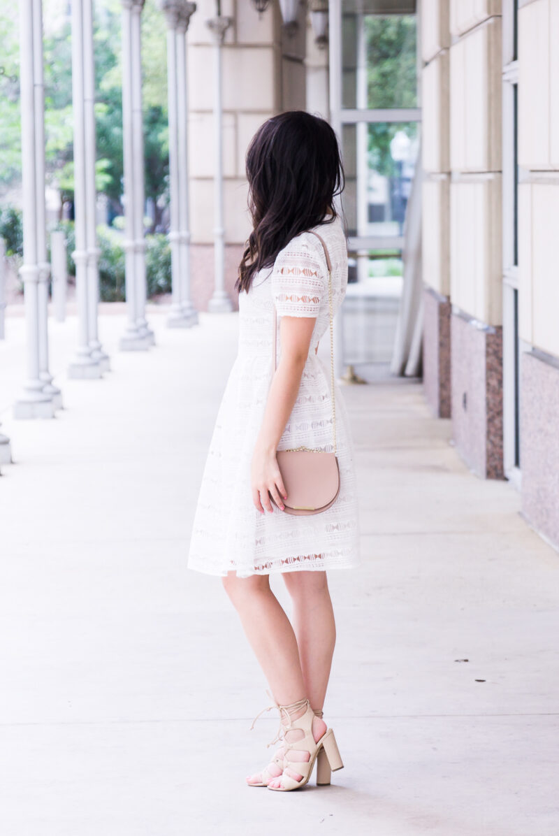 Is rewardStyle the Conference worth going? Little white dress, Rachel Parcell dress review, petite fashion blog