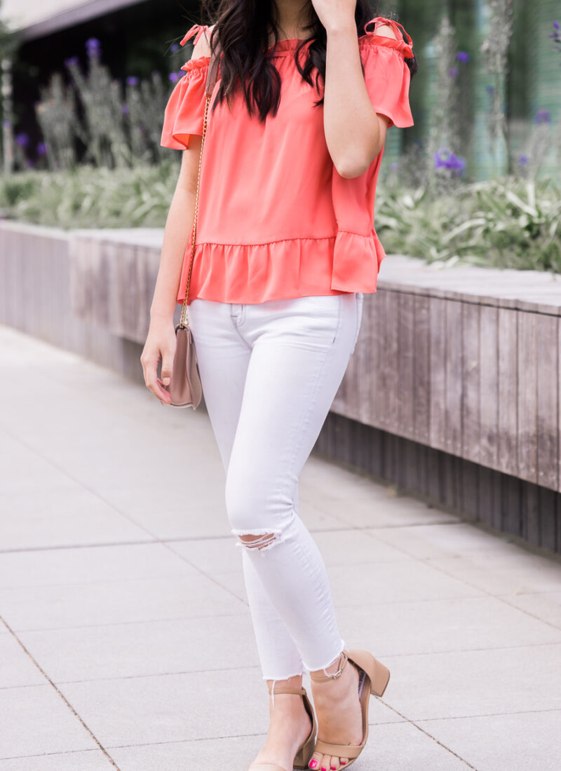 Ruffle Off The Shoulder Top