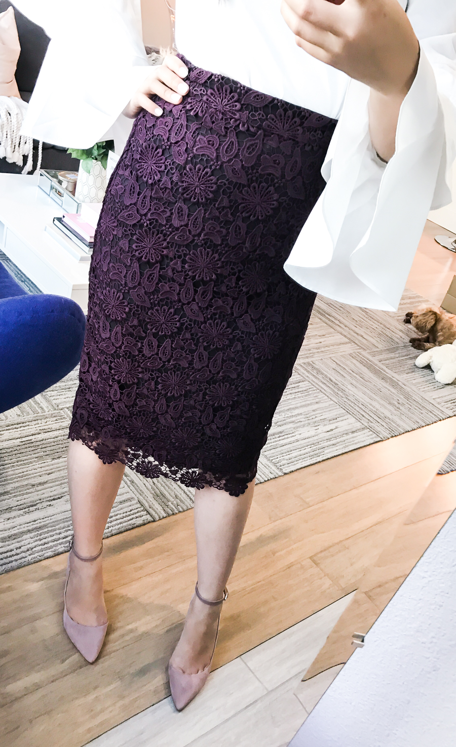 Nordstrom Anniversary Sale 2017 Review, Seattle fashion blogger, petite blog, lace pencil skirt