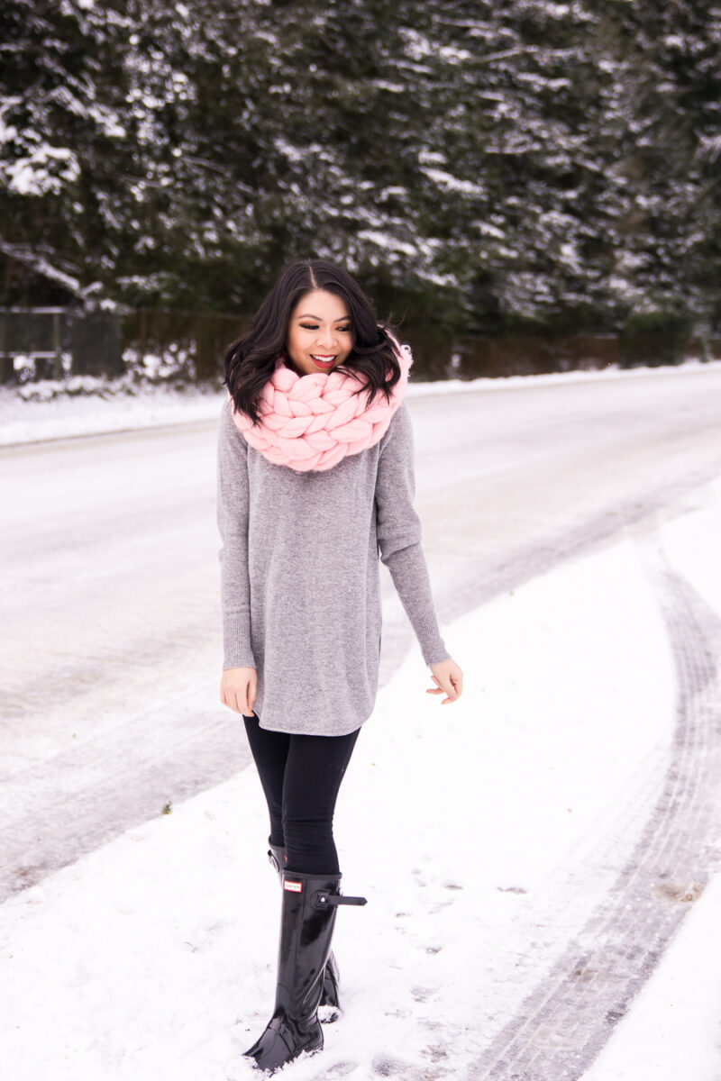 Easy and Cute Snow Outfits with Hunter Boots