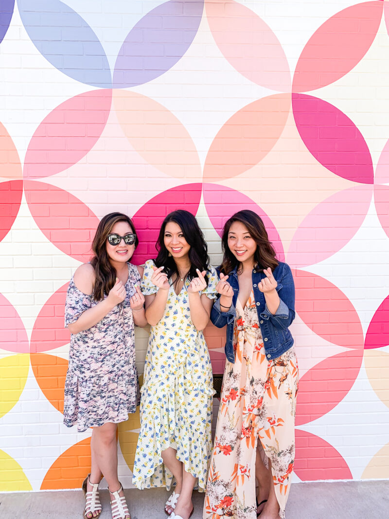 Austin bachelorette party ideas, things to do, Erin Condren wall mural, sundresses outfits