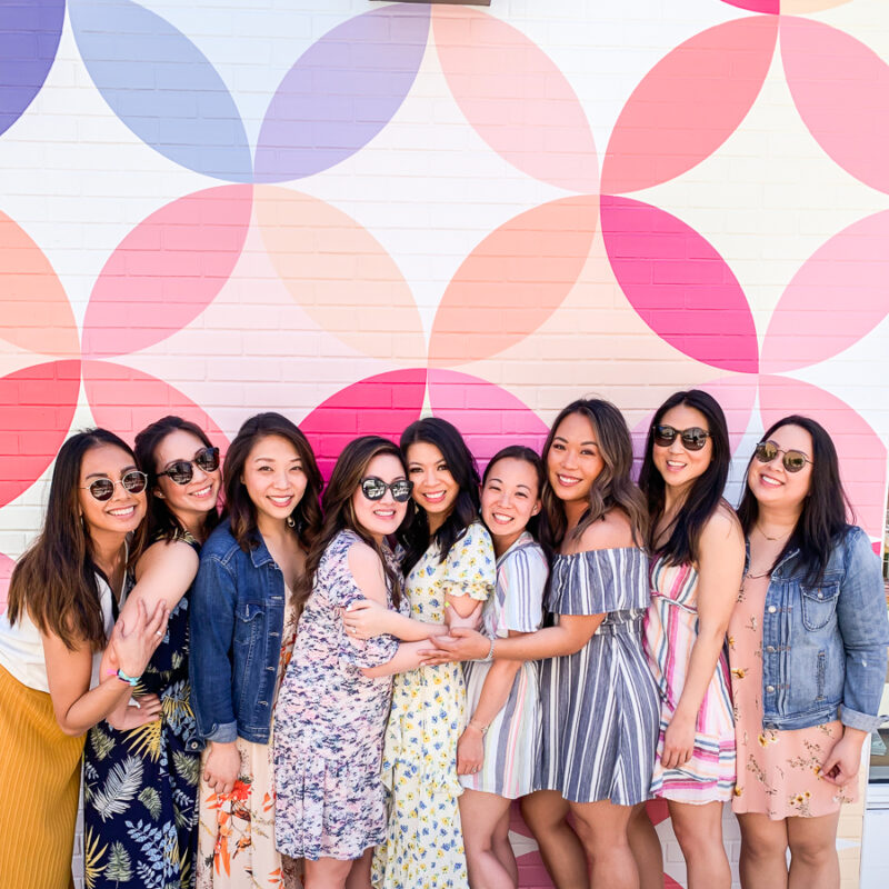 Austin bachelorette party ideas, things to do, Erin Condren wall mural, sundresses outfits