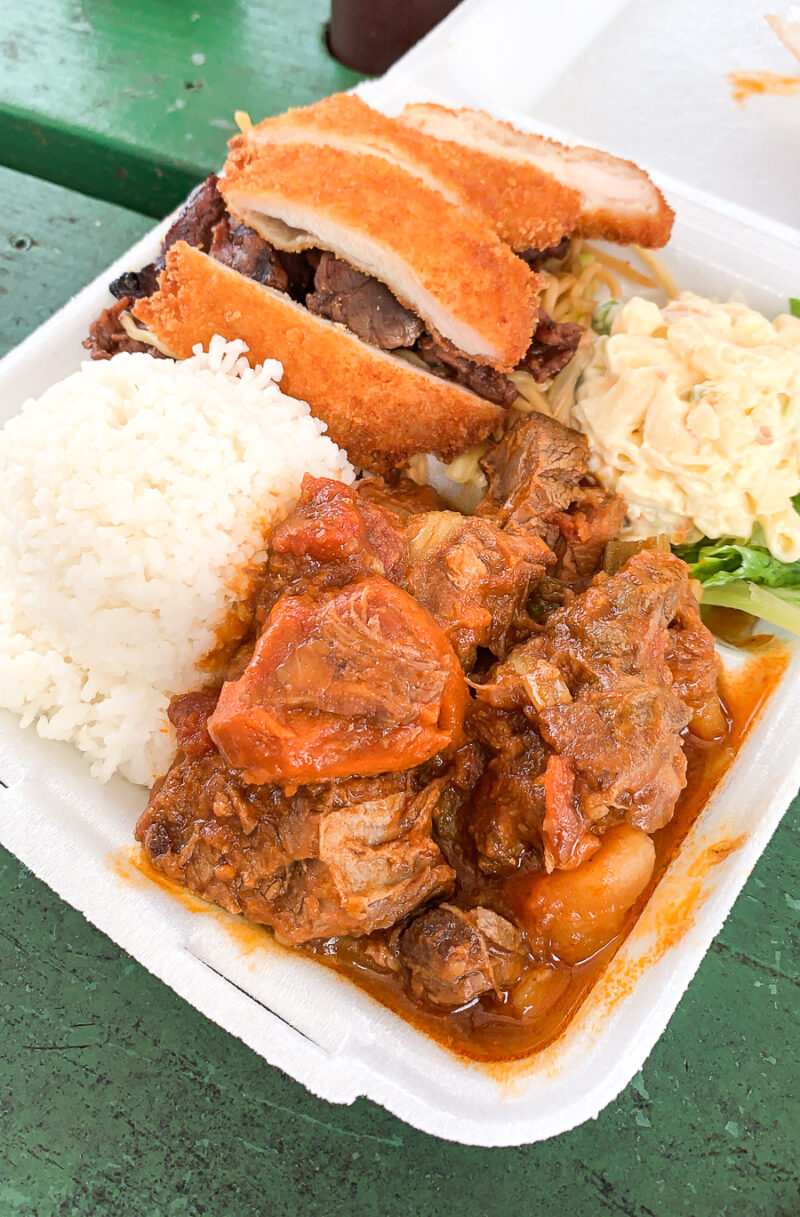 Top Things Do and Eat in Kauai, Hawaii - Mark's Place for authentic Hawaiian food | Just A Tina Bit Seattle Blog