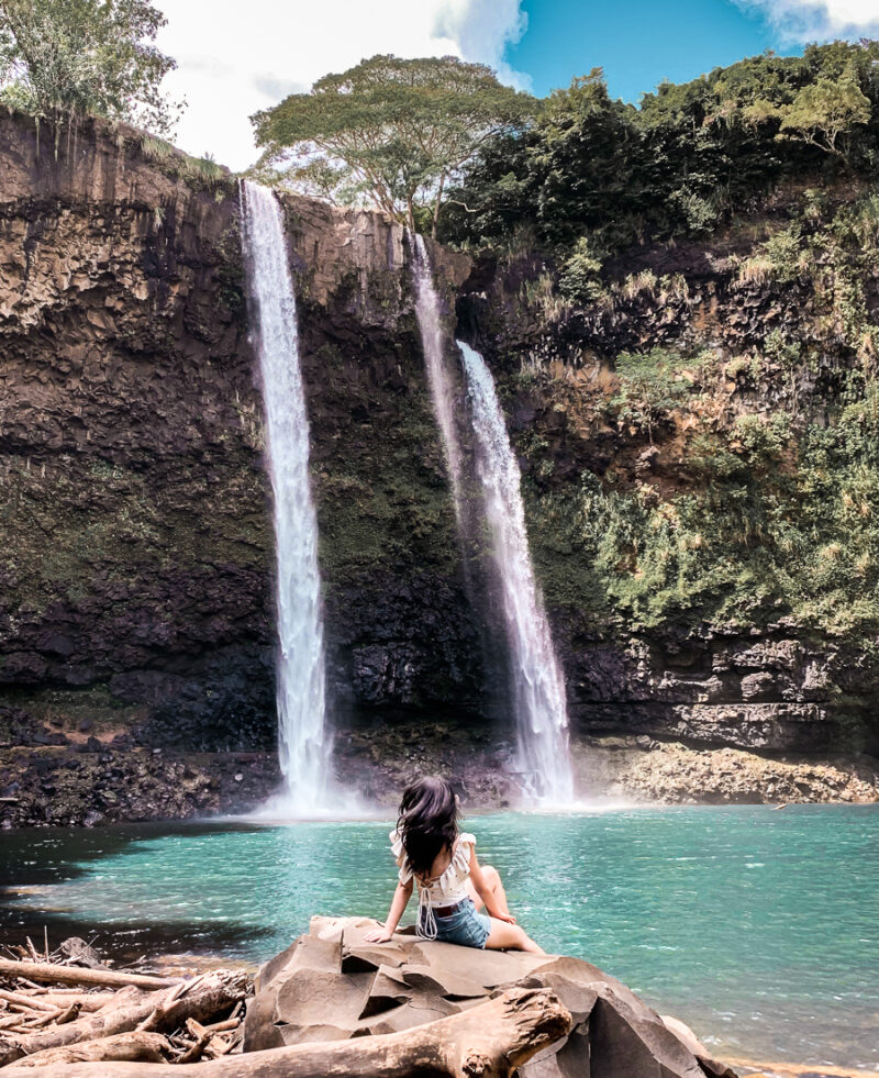 Top Things To Do in Kauai, Hawaii - Wailua Falls Hike | Seattle Blogger Just A Tina Bit