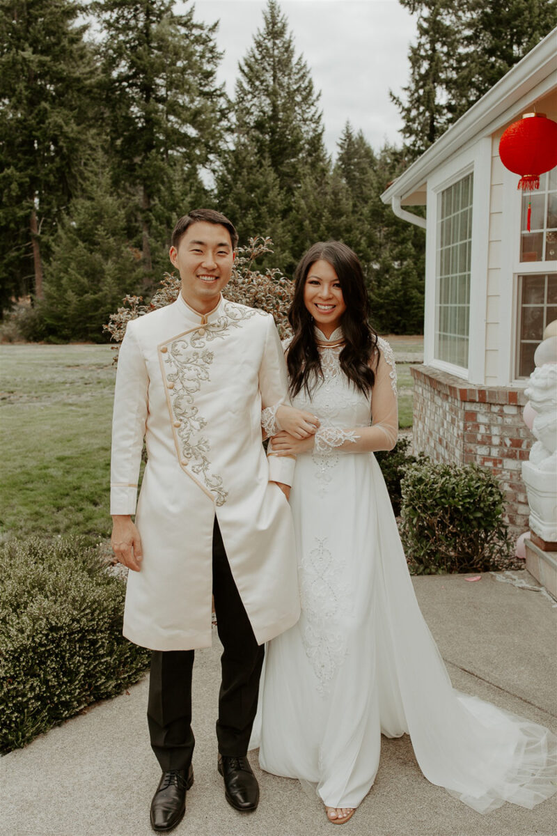 Bride and Groom Follow Parents' Wedding Tradition of Swapping Outfits