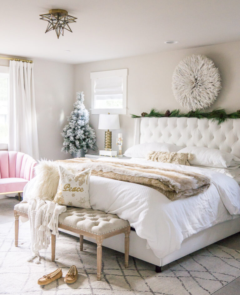 Holiday Home Tour: Pink & Gold Christmas Decorations 2019 | Just A Tina Bit