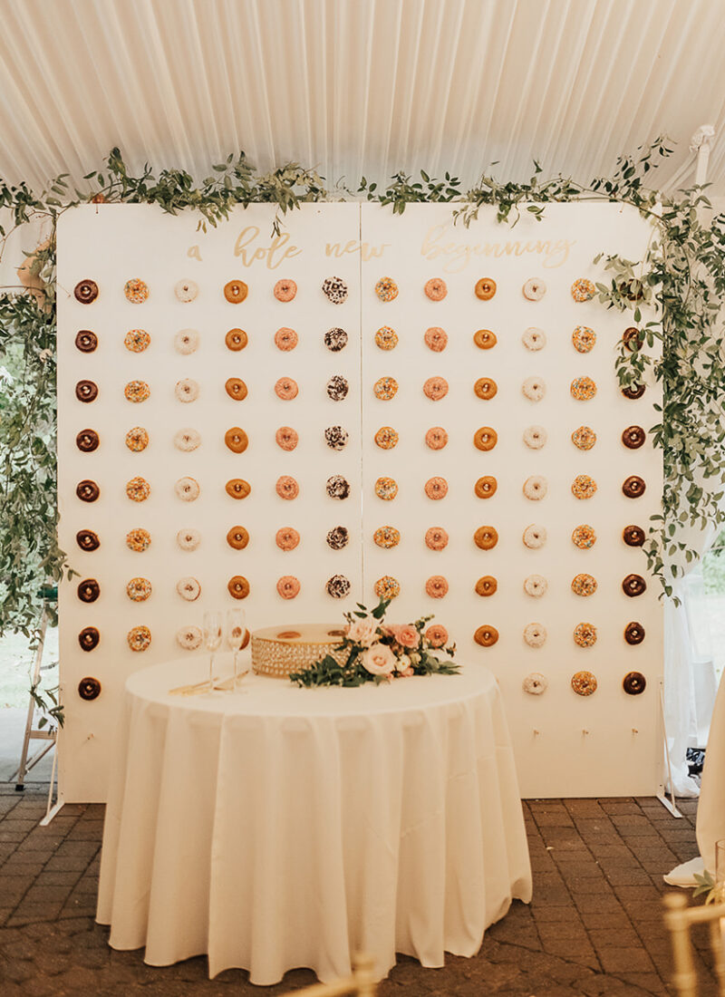 DIY Wedding Donut Wall