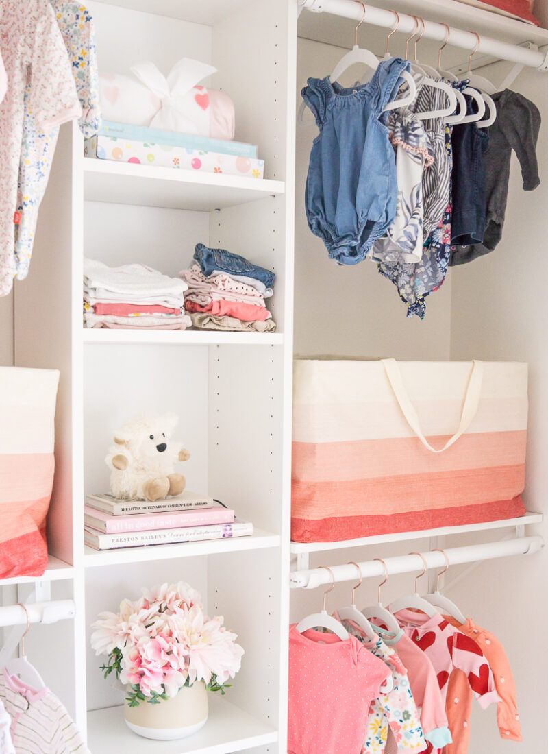 Custom Nursery Closet – IKEA Billy Bookcase Hack!