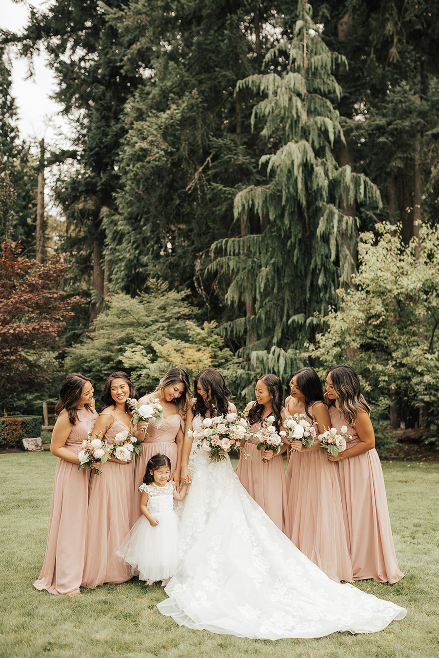 Bride, Katie Sarver Poses with Bridesmaids | Bride, Katie Sa… | Flickr