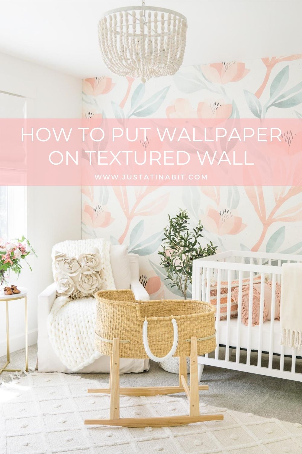 How to Put Up Wallpaper On Textured Wall | Just A Tina Bit