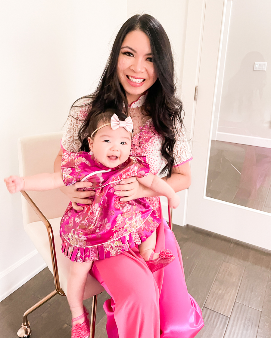 Baby Chinese Qipao, Vietnamese ao dai, baby first Lunar New Year, Chinese New Year outfits, mommy and me outfits
