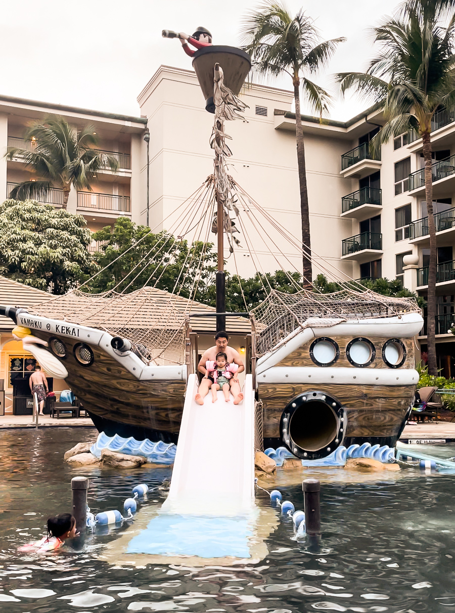 Westin Kaanapali Ocean Resort Villas, pirate ship swimming pool for kids