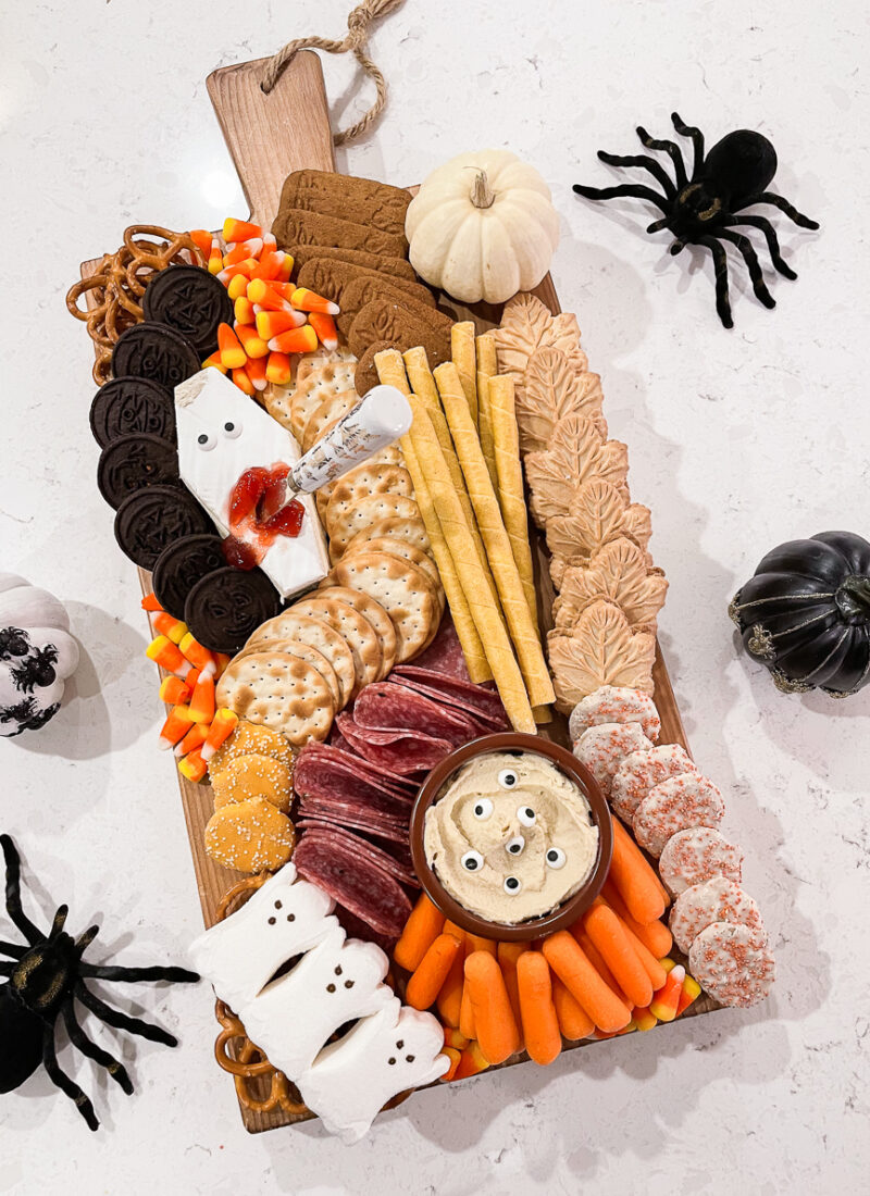 Trader Joe’s Halloween Charcuterie Board + Pumpkin Carving Party