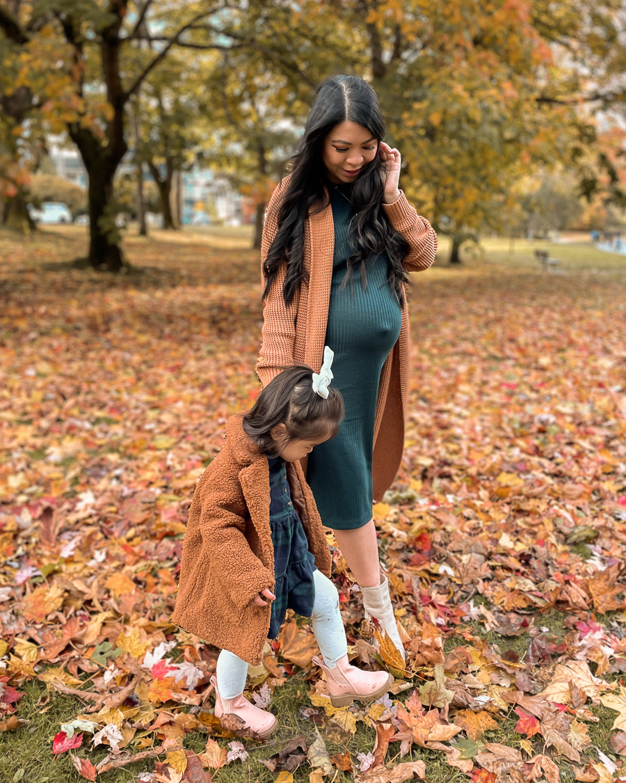 fall maternity dress