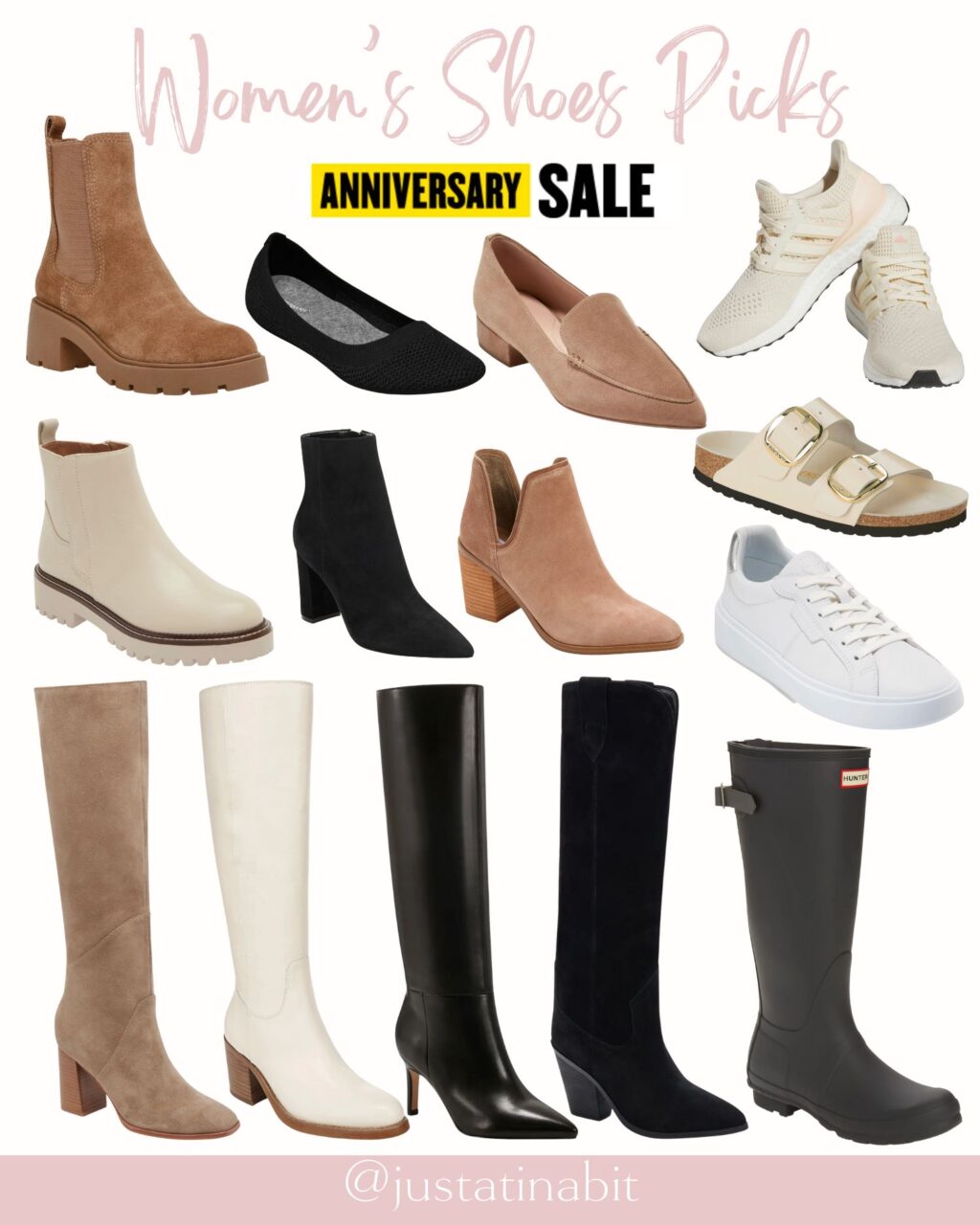nordstrom anniversary sale 2023 shoes under $200, knee high boots, booties, waterproof boots, flats, tennis shoes, sneakers