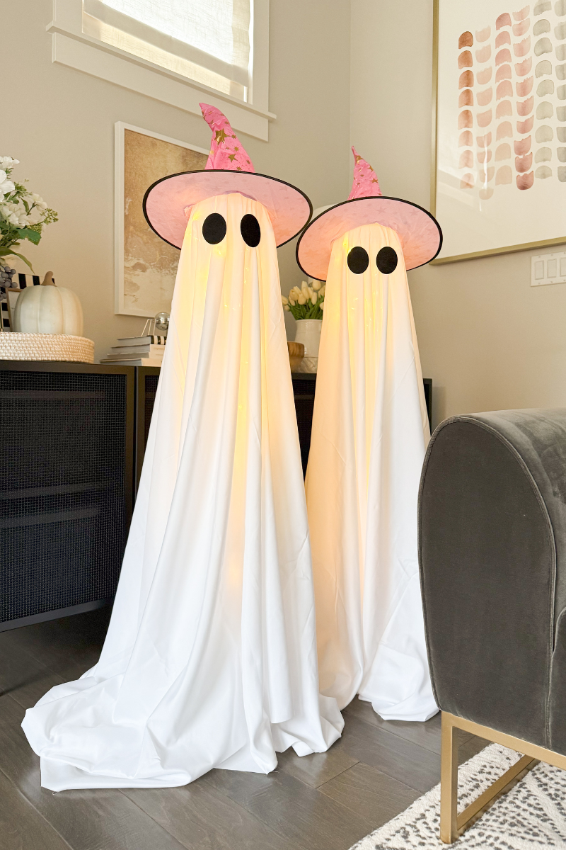 Amazon DIY ghosts, Halloween light up ghosts
