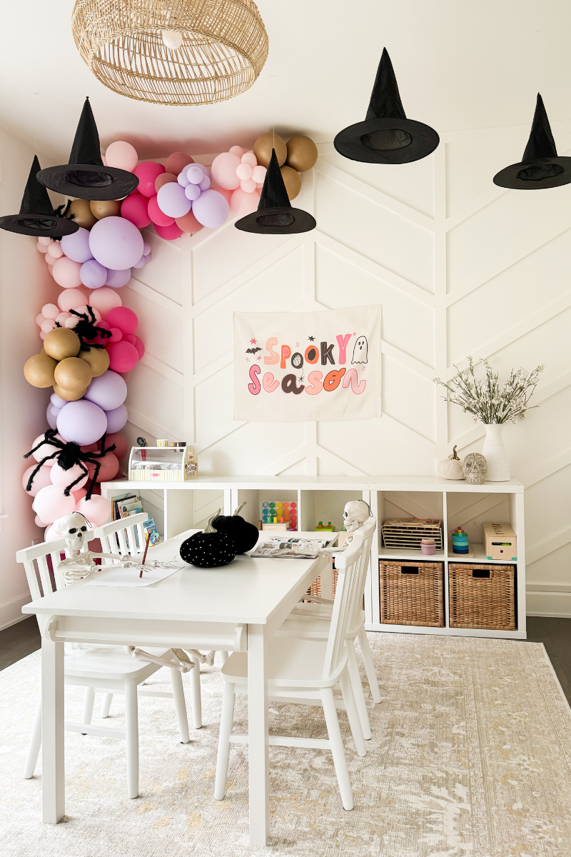 Halloween playroom decor
